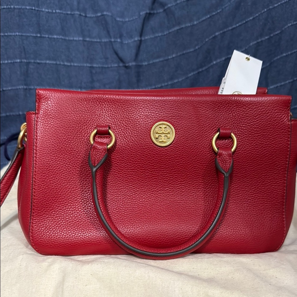 Tory Burch Red Leather Women's Bag
